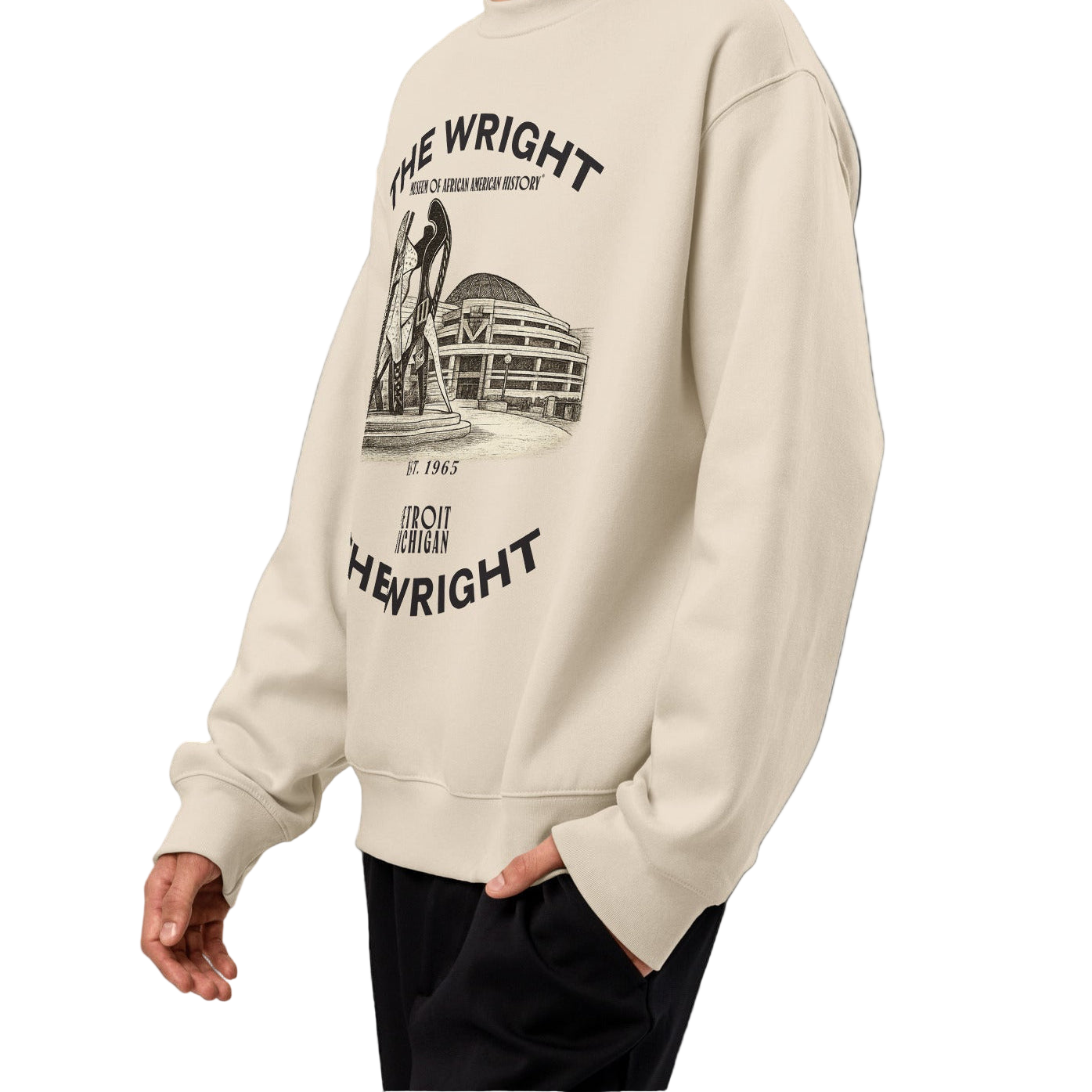 The Wright Sketch Oversized Crewneck