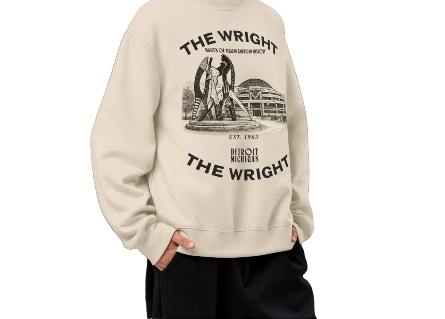 The Wright Sketch Oversized Crewneck