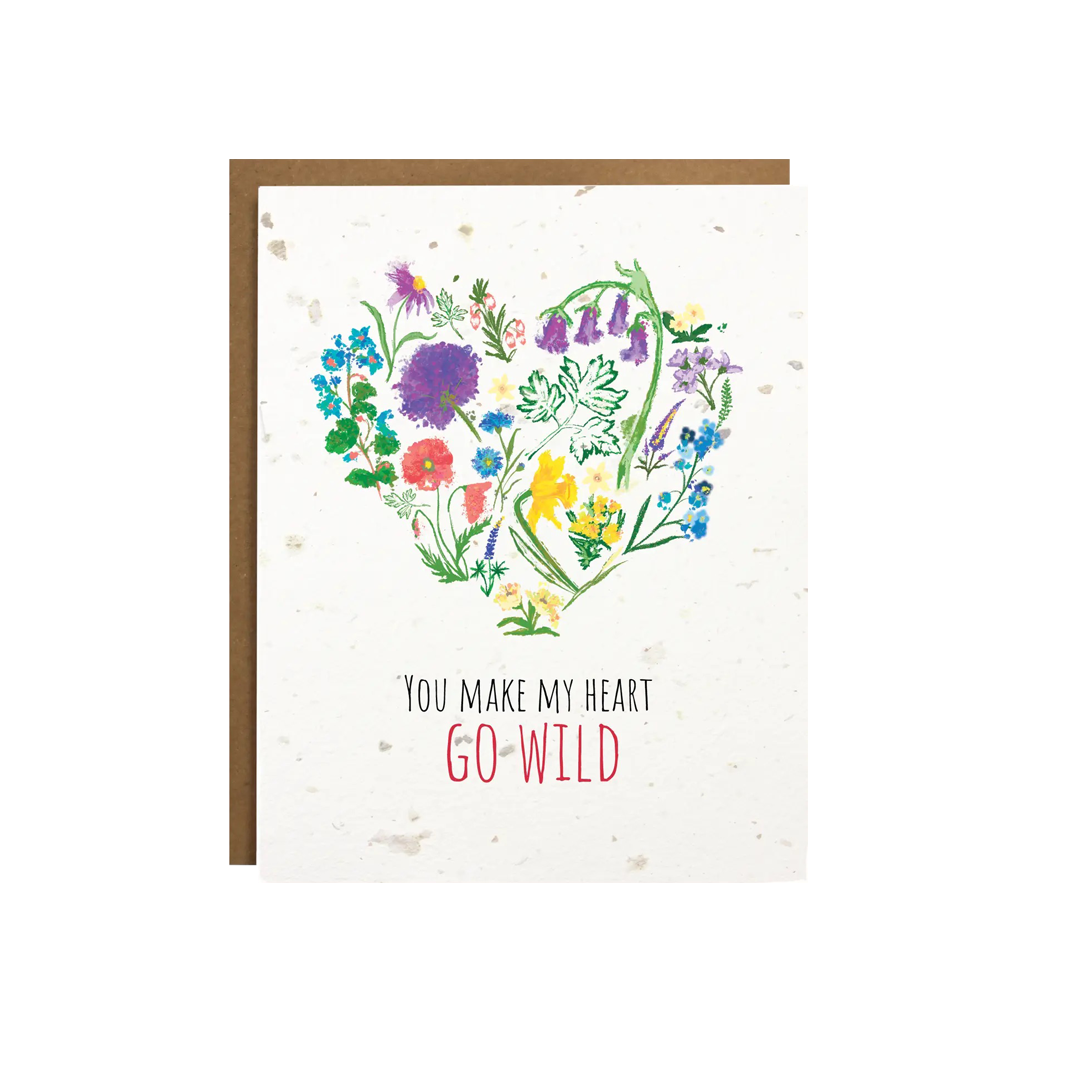 You Make My Heart Go Wild Greeting Card