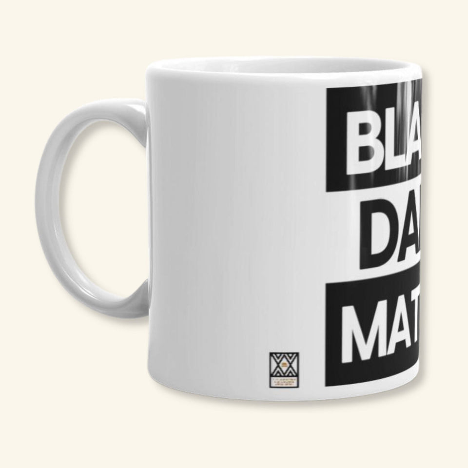 Black Dads Matter White Mug
