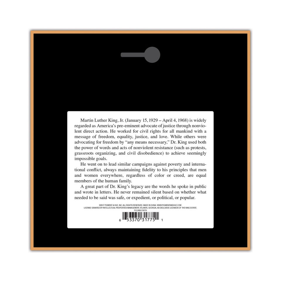 MLK "Faith" Quote Plaque