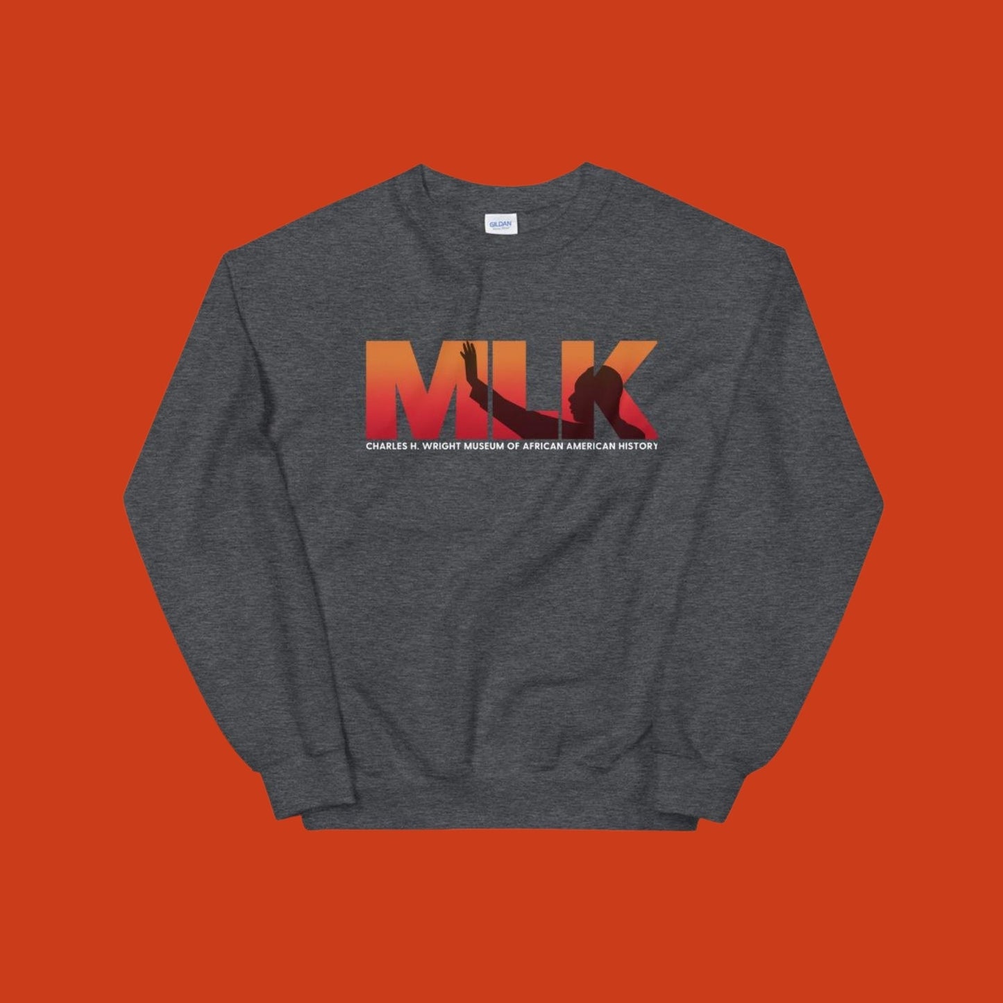 MLK in Red Unisex Sweatshirt