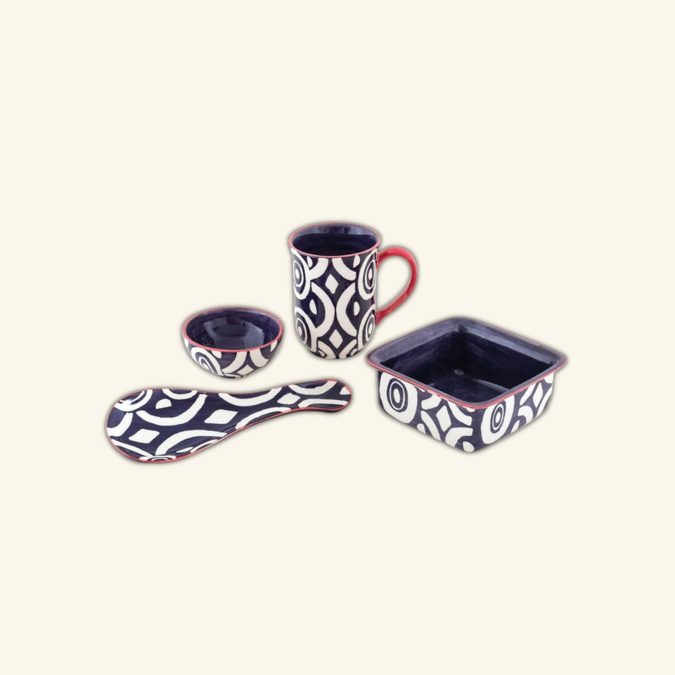 Batik Ceramic Square Dish