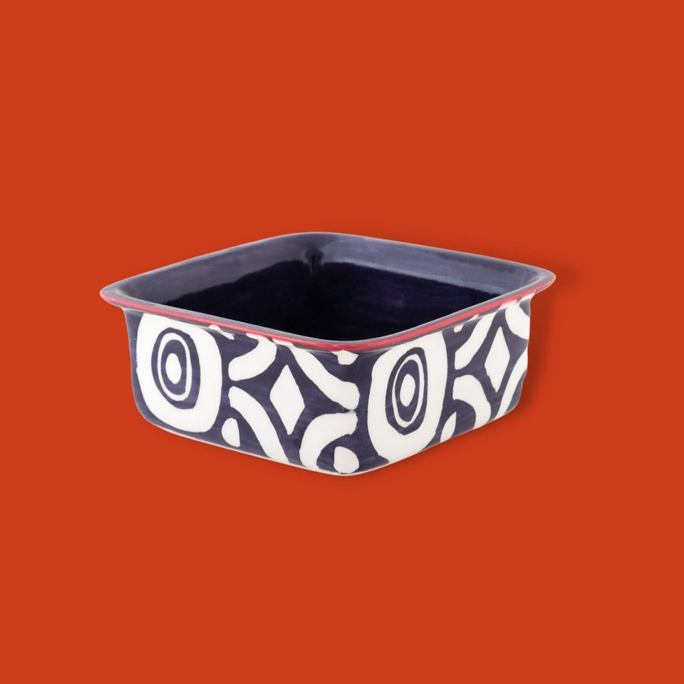 Batik Ceramic Square Dish