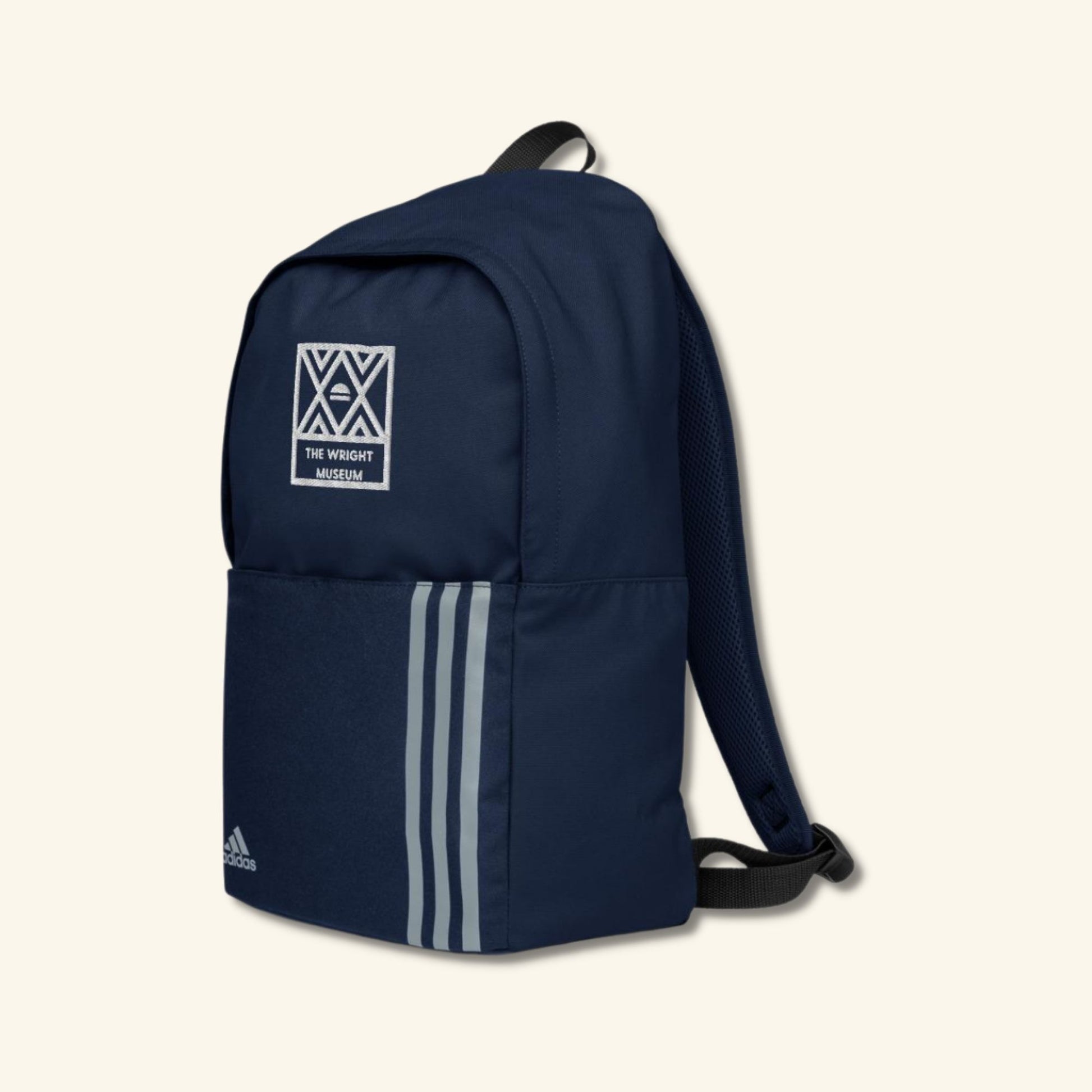 adidas classic twill fabric backpack Wright Museum Embroidered Adidas Backpack – Charles H. Wright Museum of African American History